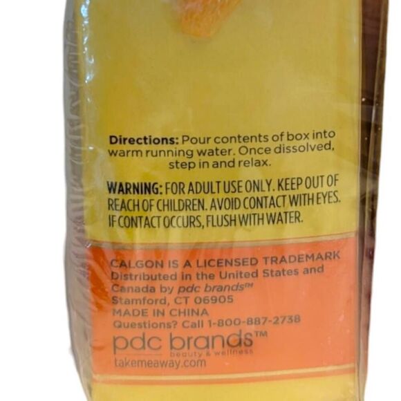 Calgon Hawaiian Ginger Ultra Moisturizing Bath Beads 3.5 oz Two Boxes Small Poof - Picture 4 of 4